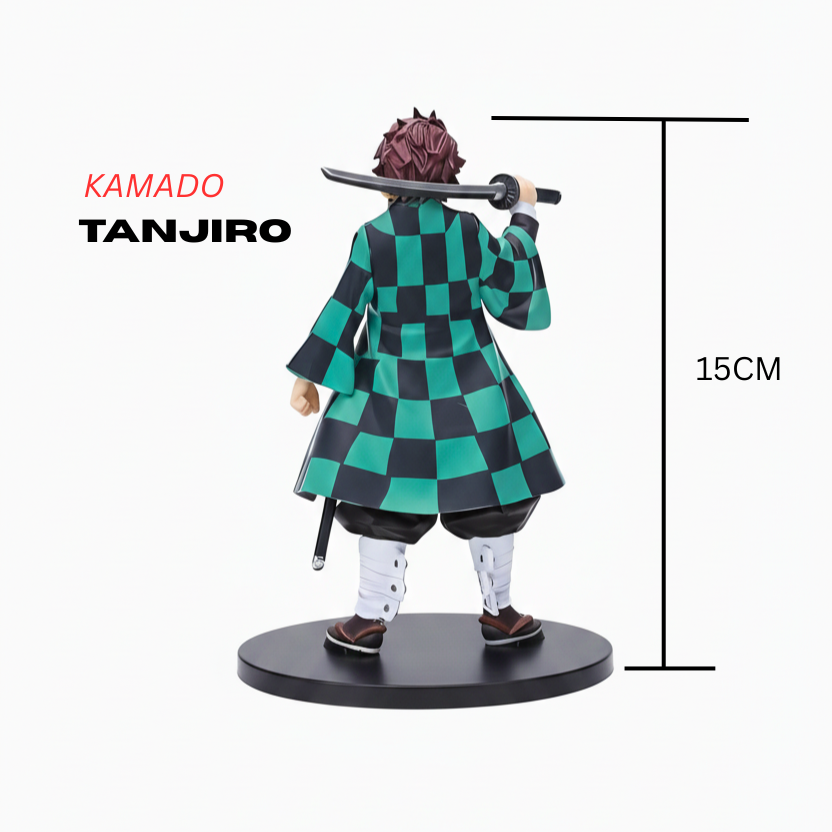 Tanjiro Kamado action figure (15CM) Demon Slayer collectible Anime figure with katana