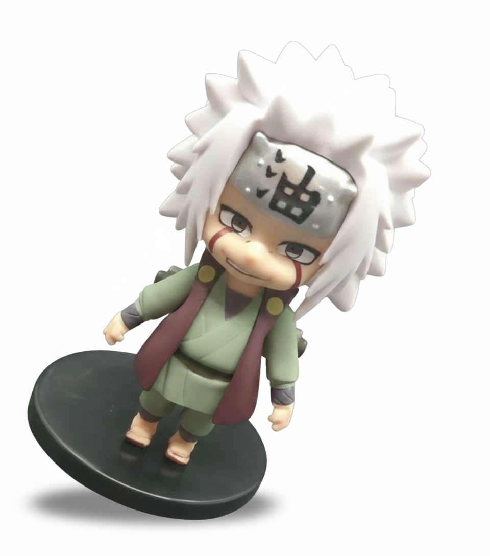 Naruto Chibi Figures - Set B Naruto Jiraiya Figurine Merchandise for Anime Lovers (Size - 10 cm)