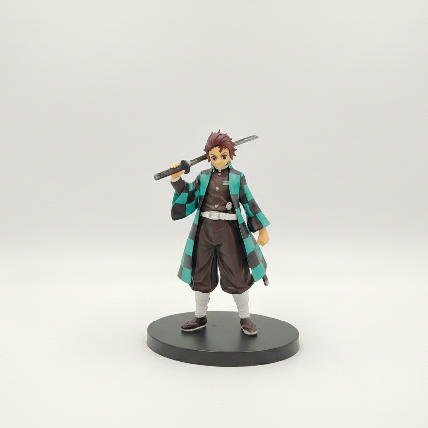 Tanjiro Kamado action figure (15CM) Demon Slayer collectible Anime figure with katana