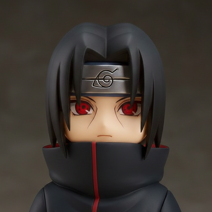 Naruto Chibi Figures - Set B Naruto Itachi Uchiha Figurine Merchandise for Anime Lovers (Size - 10 cm)
