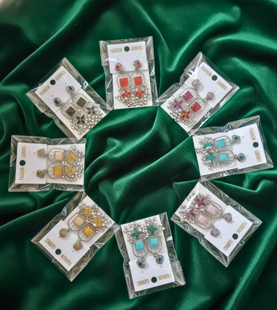 Ethnic Earrings ( 8 pair )