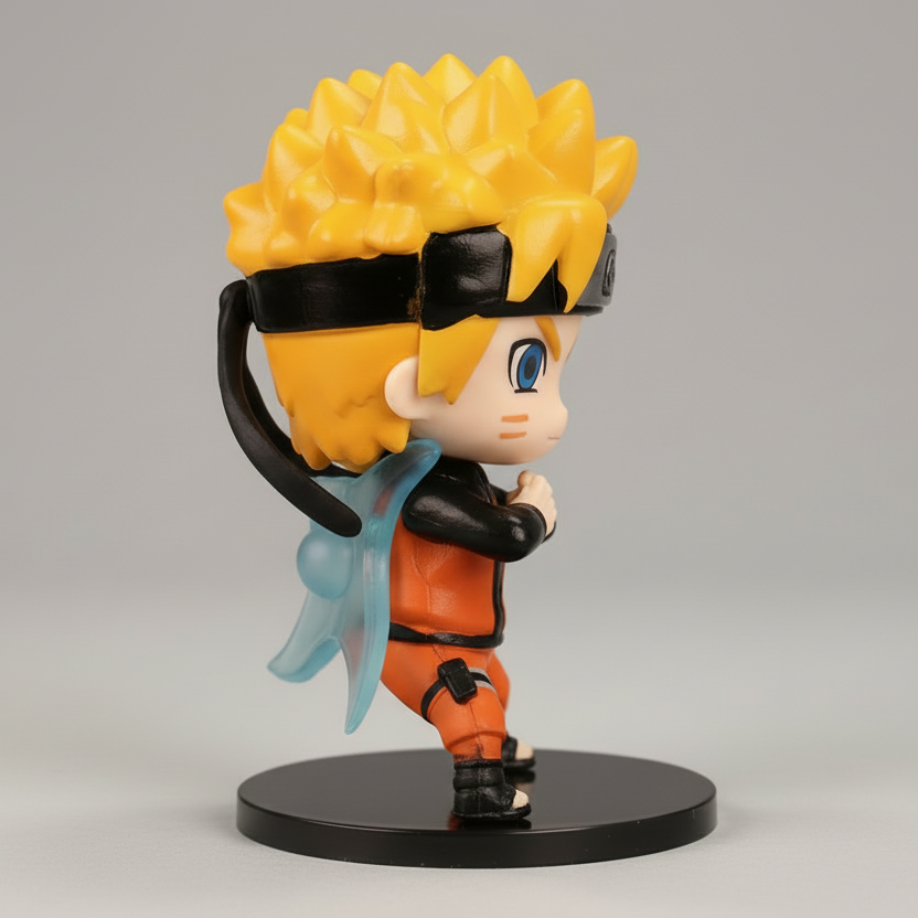 Naruto Chibi Figures - Set B Naruto Naruto Uzumaki Figurine Merchandise for Anime Lovers (Size - 10 cm)