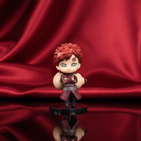 Naruto Chibi Figures - Set B Naruto Gaara Figurine Merchandise for Anime Lovers (Size - 10 cm)