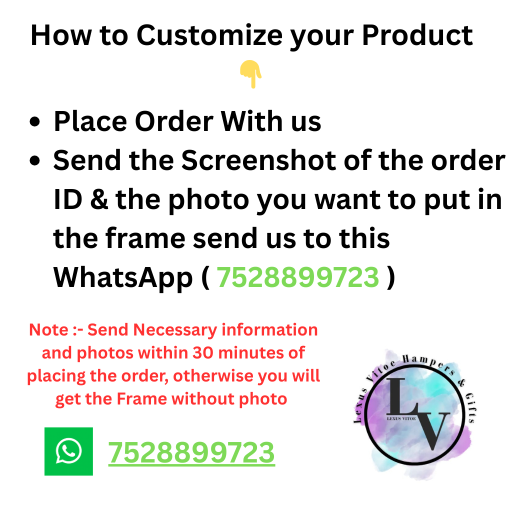 Customized photo frame (9.2 incx13.1 inches)