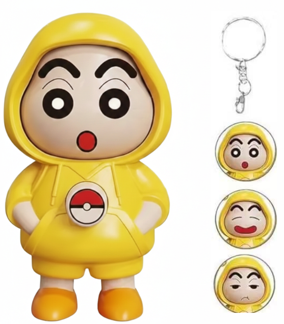 Face Changing Shinchan Cartoon Key Chain