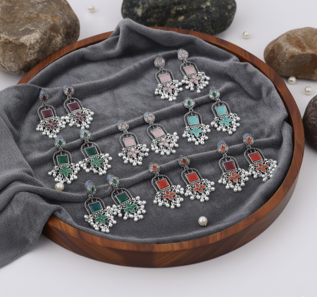 Ethnic Earrings ( 8 pair )