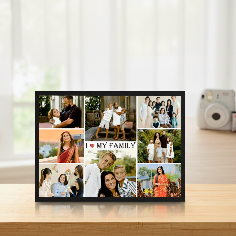 Customized Family Photo Collage Frame (9x13)